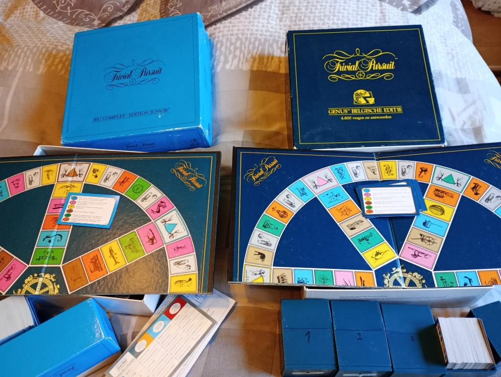 Trivial Pursuit NL + FR, Trois ou quatre joueurs, Enlèvement, Comme neuf, Jeu de voyage