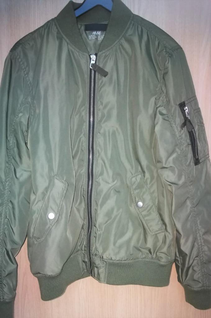 Warme kaki jas - H&M - maat 158-164, H&M, Ophalen of Verzenden, Zo goed als nieuw, Jongen