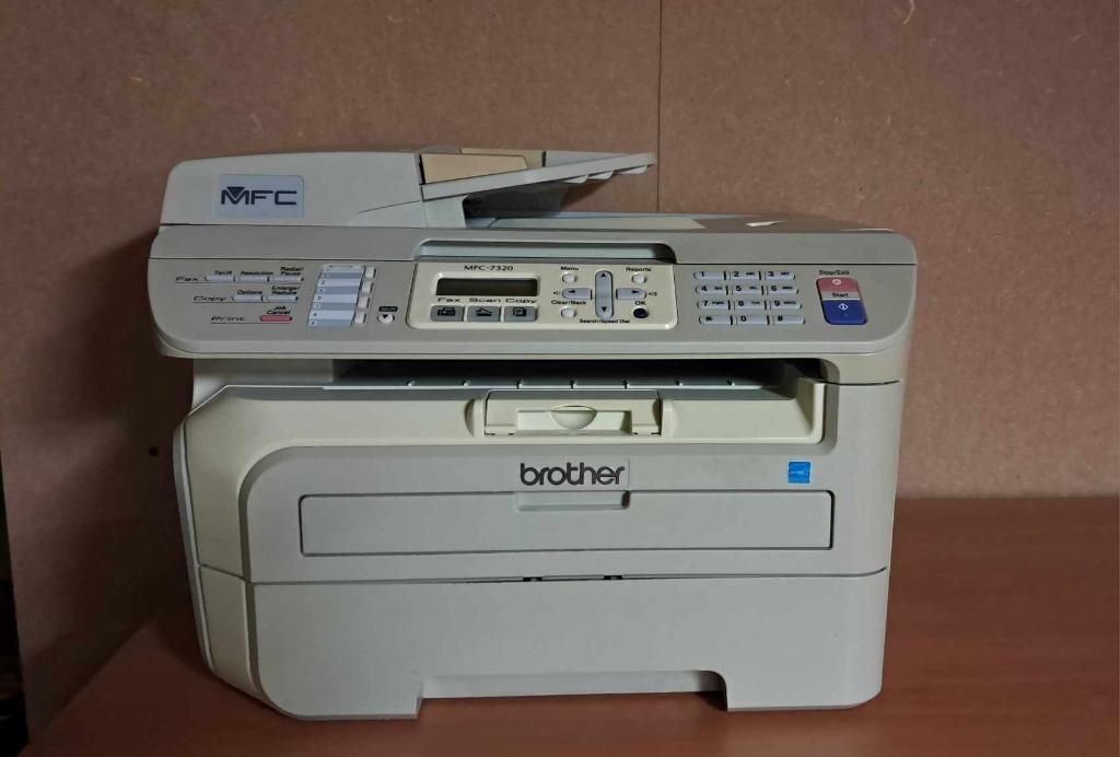 Brother MFC-7320 A4 all-in-one laserprinter zwart mét toner, Computers en Software, Printers, Printer, Laserprinter, Faxen, Kopieren