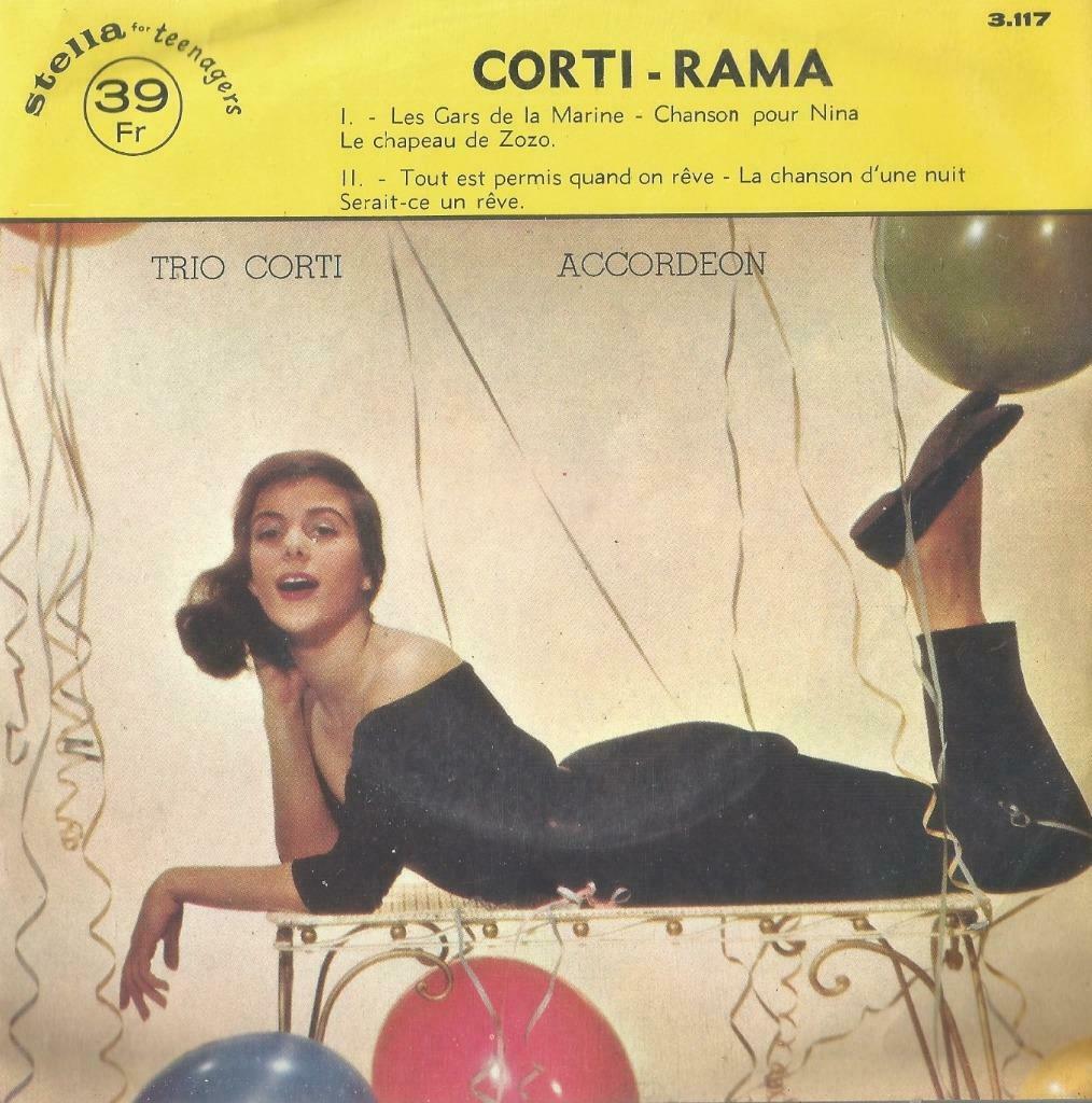 Trio Corti – Le chapeau de Zozo / Chanson pour Nina + 2 – EP, Gebruikt, 7 inch, Ophalen of Verzenden, Pop