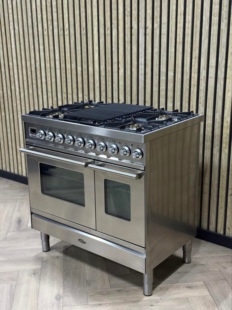 Prachtige Boretti Inox Gas + Multifunctionele Oven, Elektronische apparatuur, Fornuizen, Ophalen of Verzenden, Grill, Gas