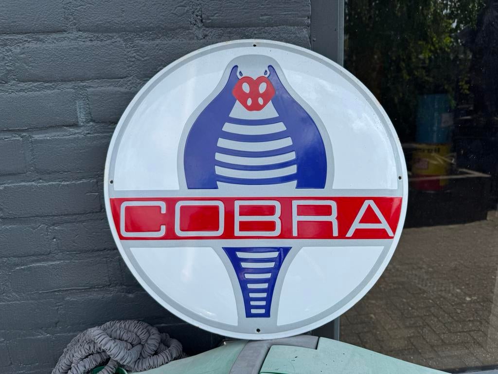 Panneau d'affichage en émail COBRA, Enlèvement ou Envoi, Utilisé, Panneau publicitaire