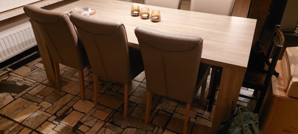 6 stoelen voor eetplaats, Ophalen, Gebruikt, Overige kleuren, Vijf, Zes of meer stoelen
