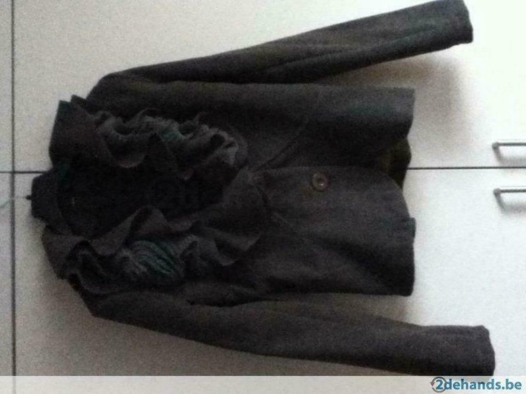 grijze italiaanse korte mantel, Ophalen, Nieuw, Maat 36 (S), Grijs