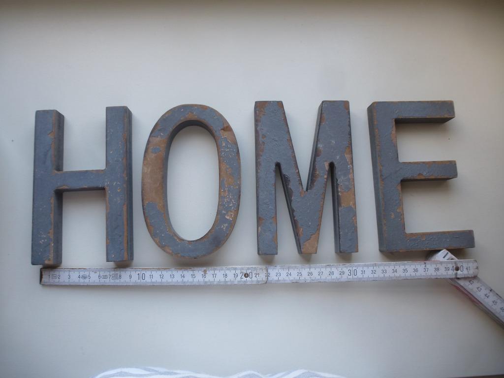 verweerde houten letters HOME, Antiek en Kunst, Ophalen of Verzenden