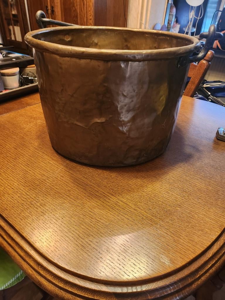 Antieke koperen ketel, in goede staat, Antiek en Kunst, Ophalen