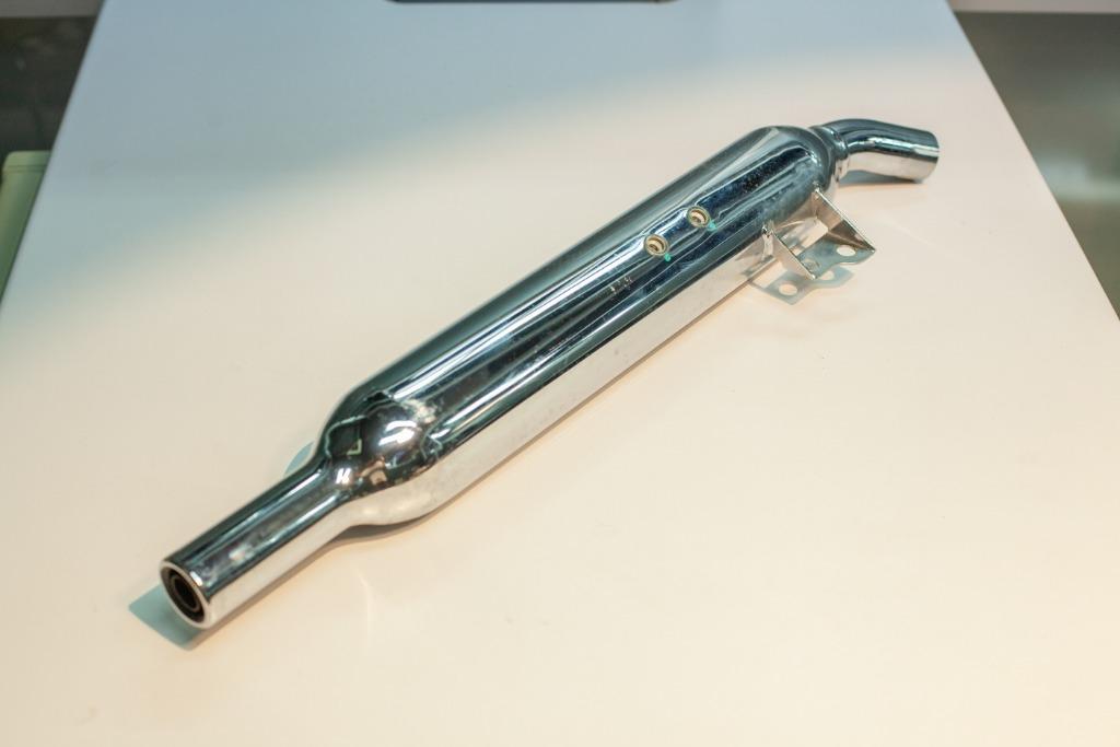 Silencieux origine Triumph Bonneville, Enlèvement, Utilisé