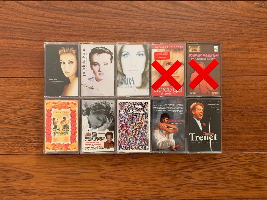 Diverses K7, Enlèvement ou Envoi
