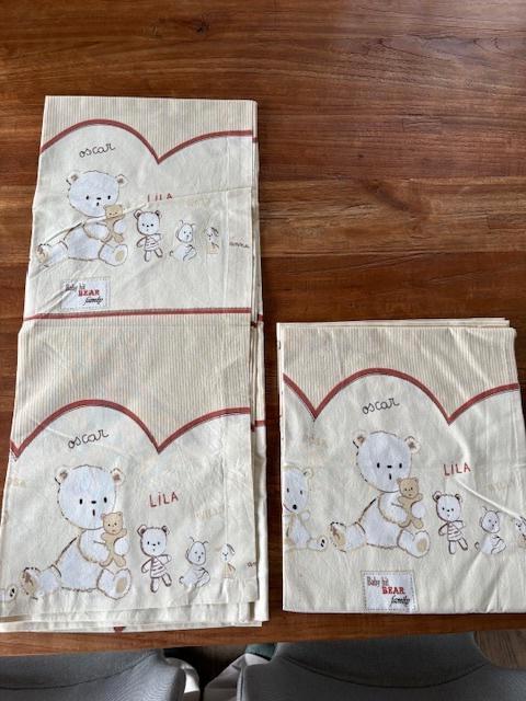 Ensemble rideau et drap pour chambre de bébé, Enfants & Bébés, Enlèvement ou Envoi, Utilisé, Rideaux ou Lamelles