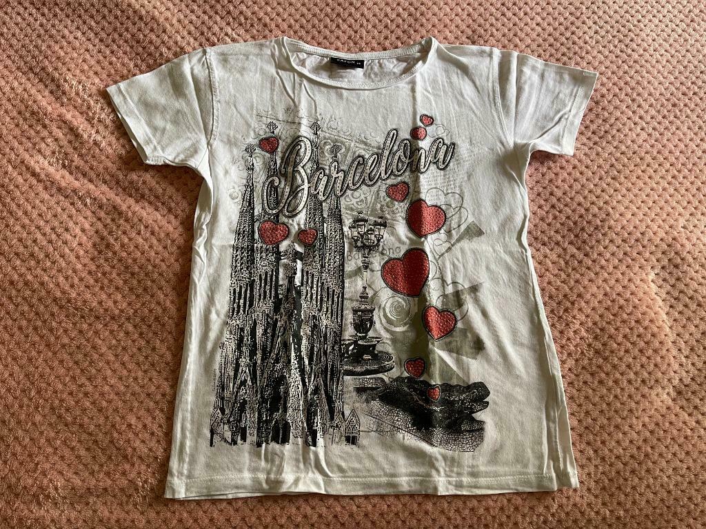 T-shirt imprimé fille t.14ans, Kinderen en Baby's, Meisje, Ophalen of Verzenden, Safon, Overige typen