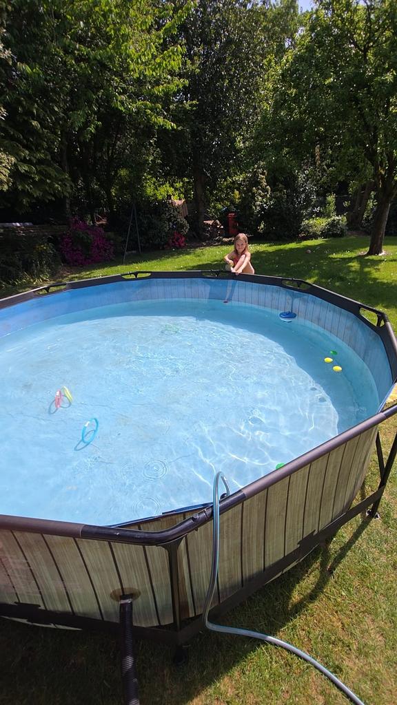 piscine ronde +/- 3,5 m, Rond, Enlèvement, Utilisé, Piscines hors sol
