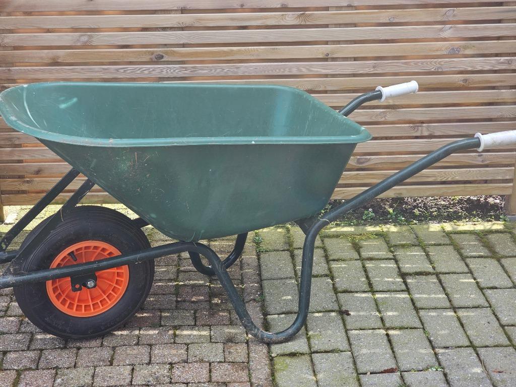 Kruiwagen 90 liter, kunststof bak, Ophalen