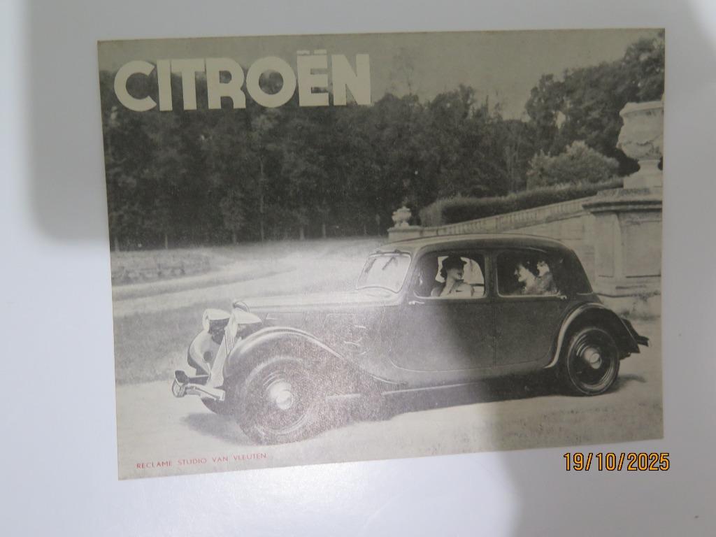 CITROËN TRACTION AVANT     DEPLIANT 1948 ?, Envoi