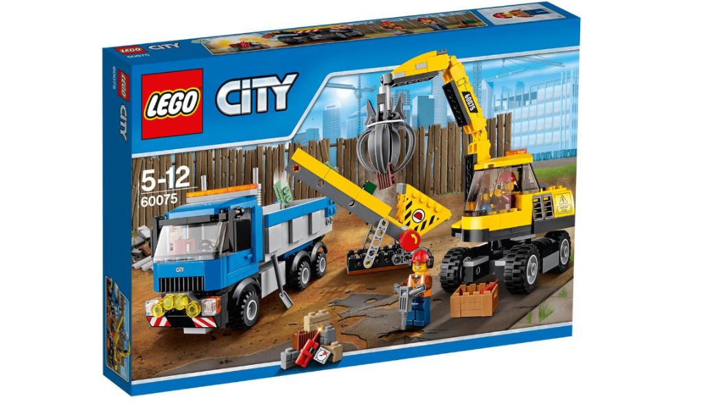 Lego Graafmachine en Truck - 60075, Ophalen, Zo goed als nieuw, Complete set, Lego