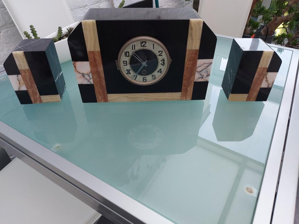A vendre horloge de cheminée en marbre, Enlèvement