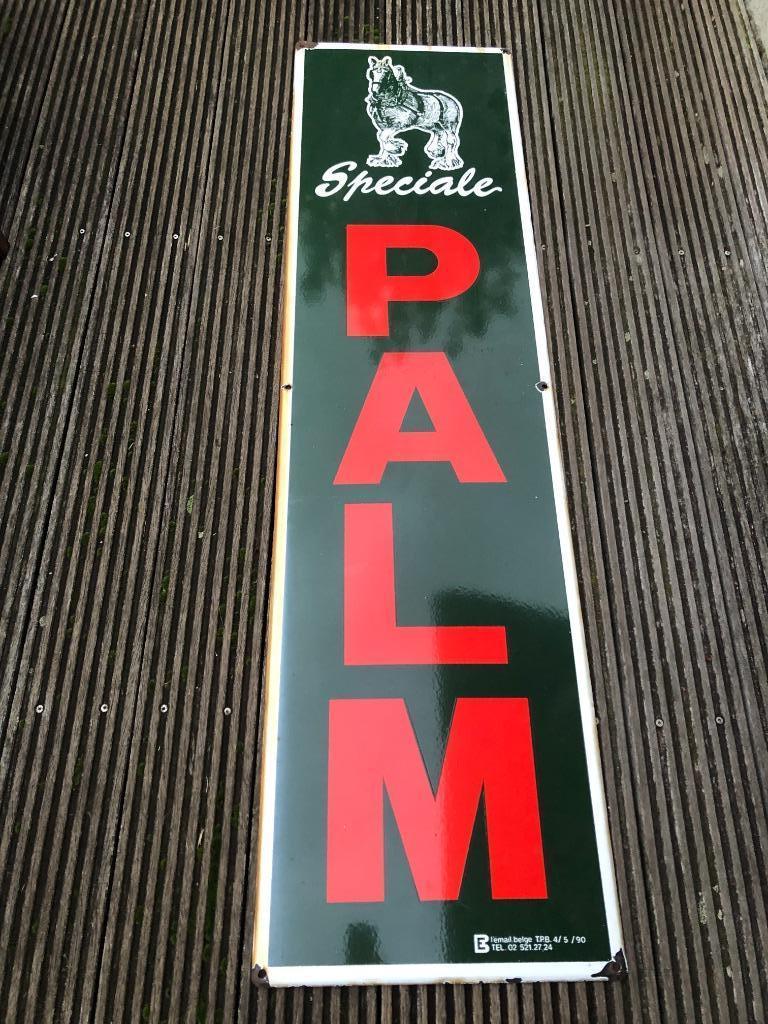 PALM emaille bord, Ophalen of Verzenden, Gebruikt, Reclamebord