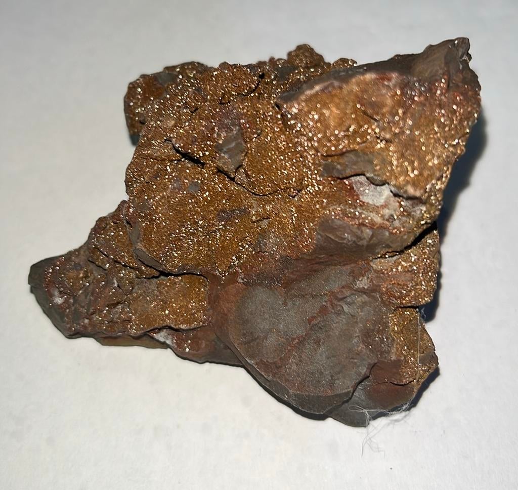 ijzer‑/pyriet­houdende zandsteen - 288gram - 63 x 70 x 62mm, Ophalen of Verzenden, Mineraal