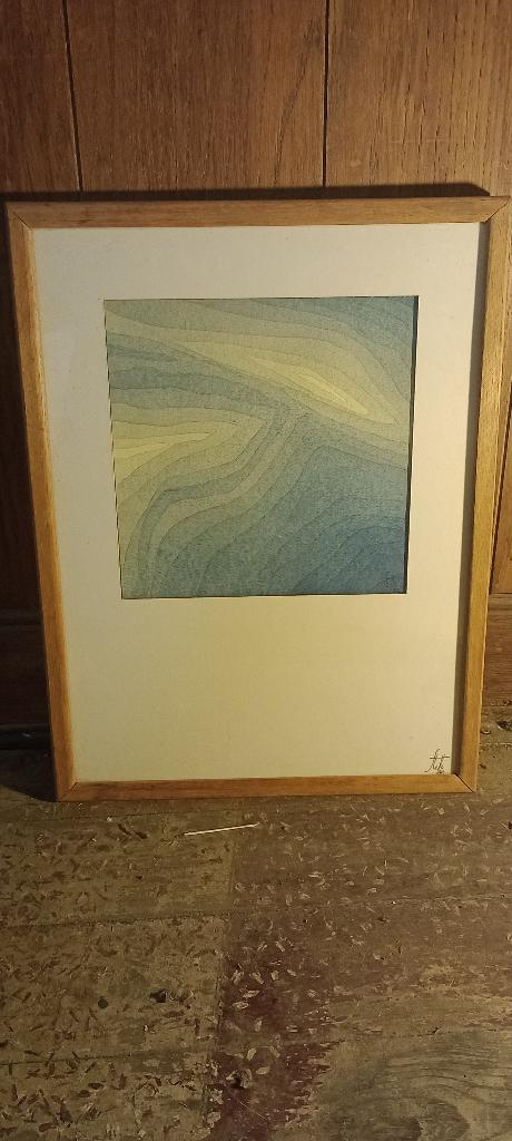 Peinture aquarelle signée HETTE, 1981, 31x41, n370, Enlèvement ou Envoi