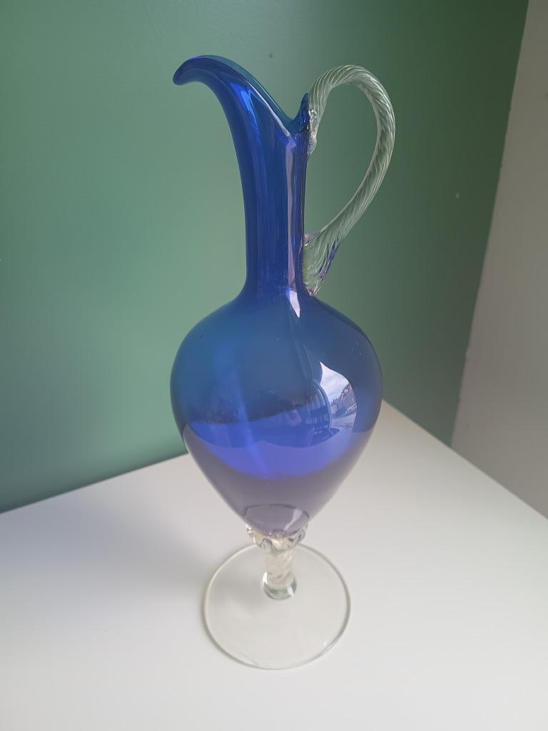 Sierkaraf kobalblauw en helder glas, Enlèvement