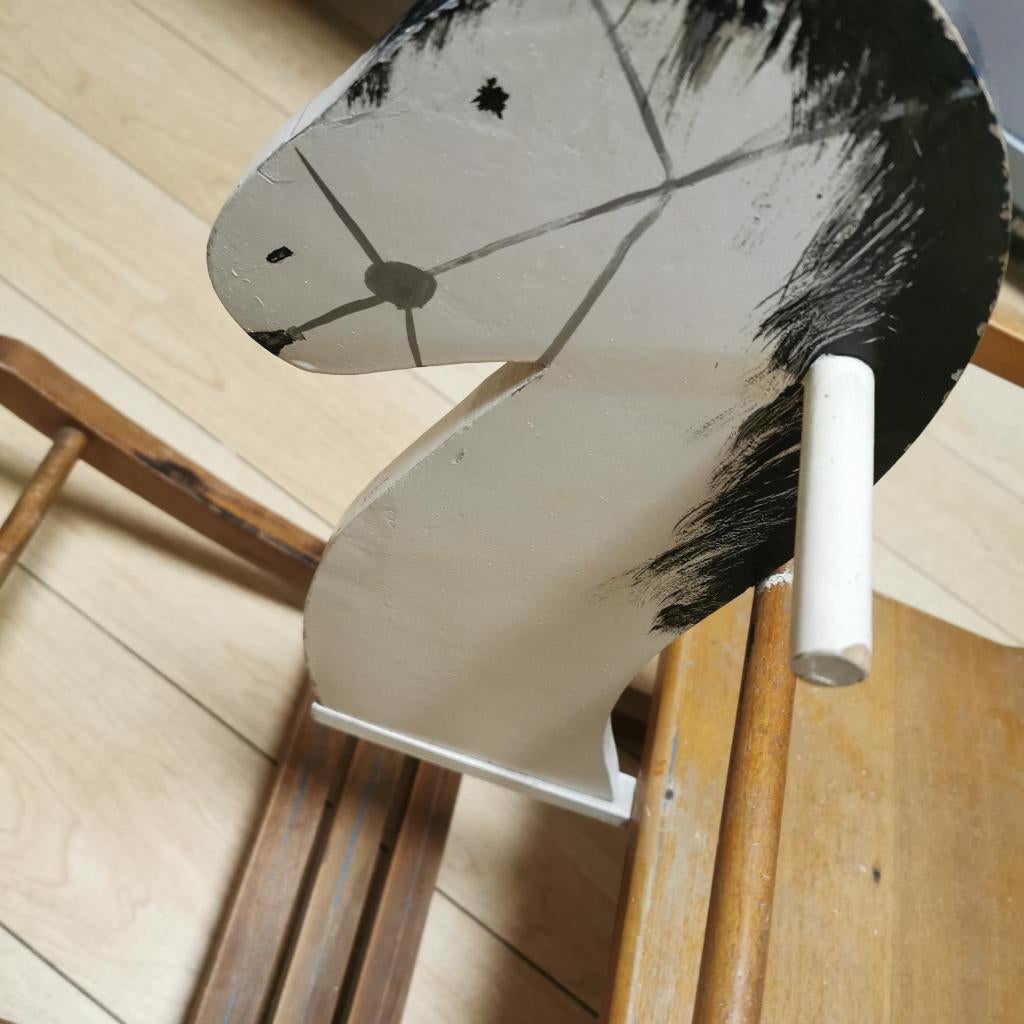 Cheval à bascule vintage en bois, Enlèvement, Comme neuf