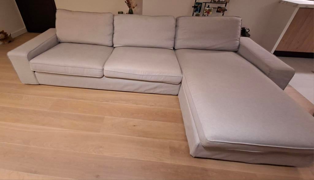 IKEA KIVIK grijze ZETEL kleur Tallmyra met chaise longue, Ophalen