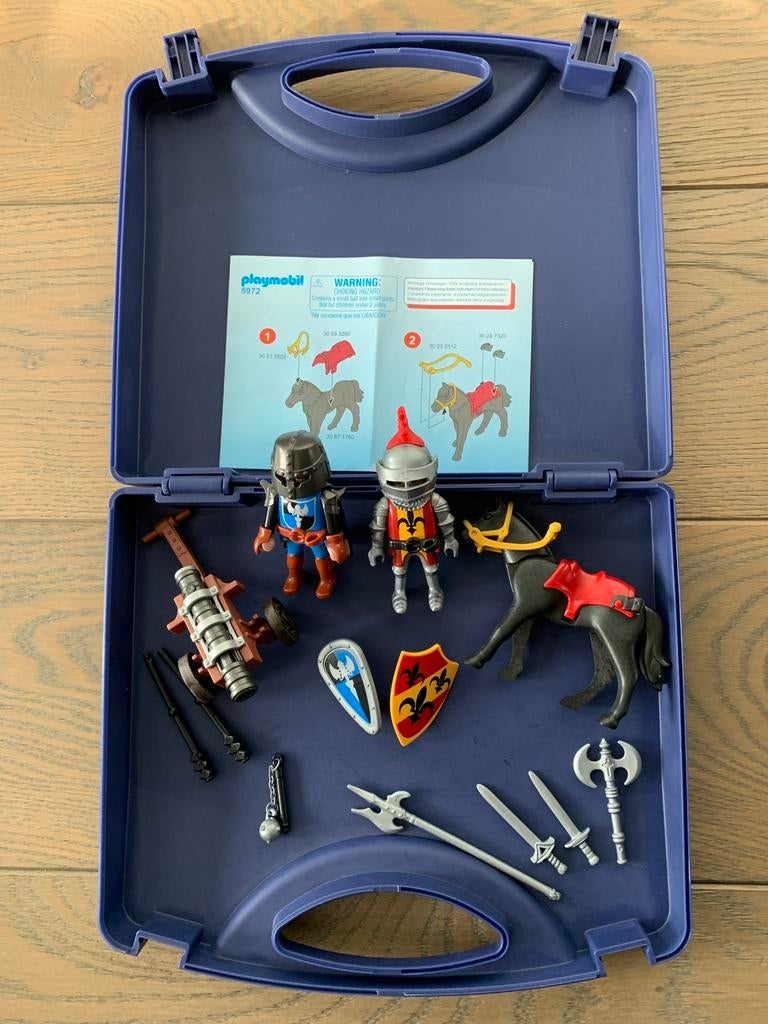 Playmobil 5972 - Meeneemkoffer Ridders, Kinderen en Baby's, Speelgoed | Playmobil, Ophalen of Verzenden, Zo goed als nieuw