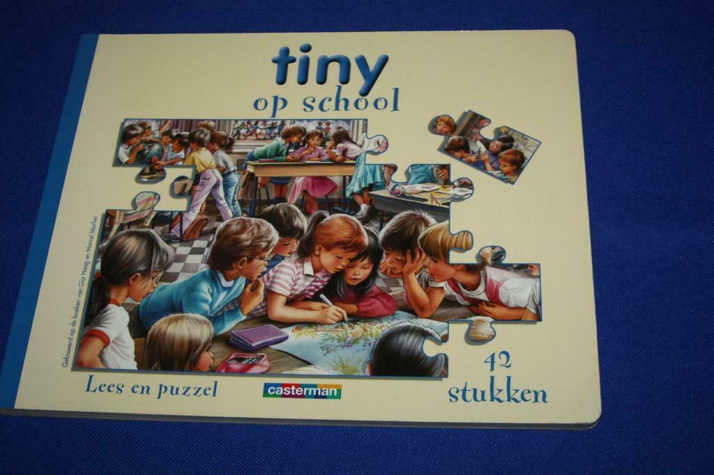 Tiny op school ,lees en puzzel , 2003 puzzel nog in het boek, Ophalen of Verzenden, Zo goed als nieuw, Gijs Haag, Sprookjes