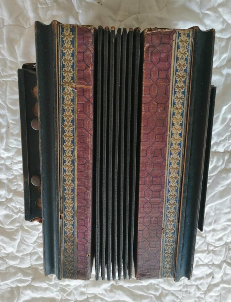 Antieke accordeon, Ophalen of Verzenden, Gebruikt, Knopaccordeon