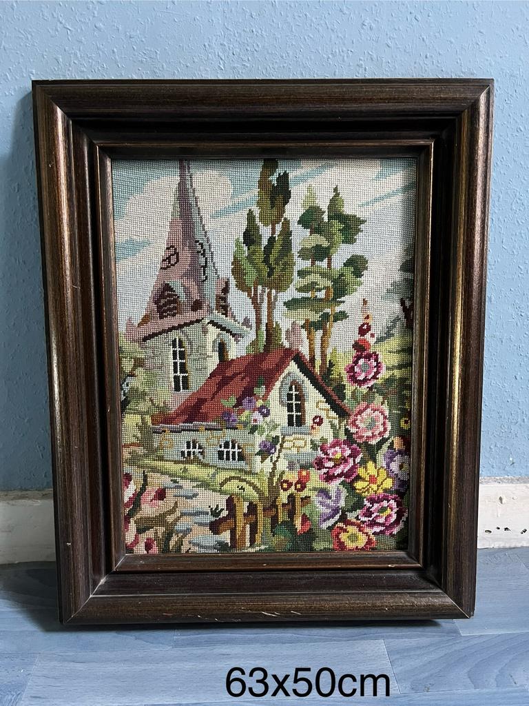 Cadre tapisserie 63x50 cm, Enlèvement