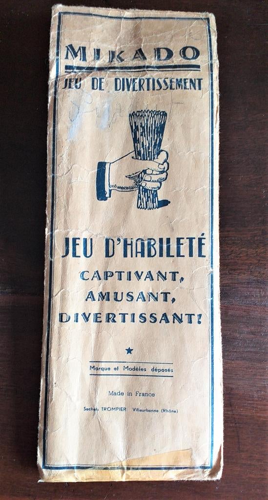 Ancien jeu de Mikado avec pochette, Enlèvement ou Envoi, Utilisé