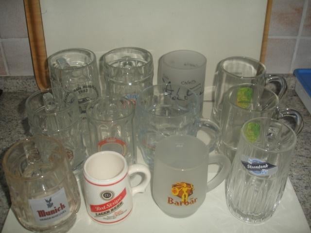 Bierpotten van 0,20l tot 0,50l voor € 0,50 tot € 1,00, Ophalen of Verzenden, Zo goed als nieuw, Pul(len), Overige merken