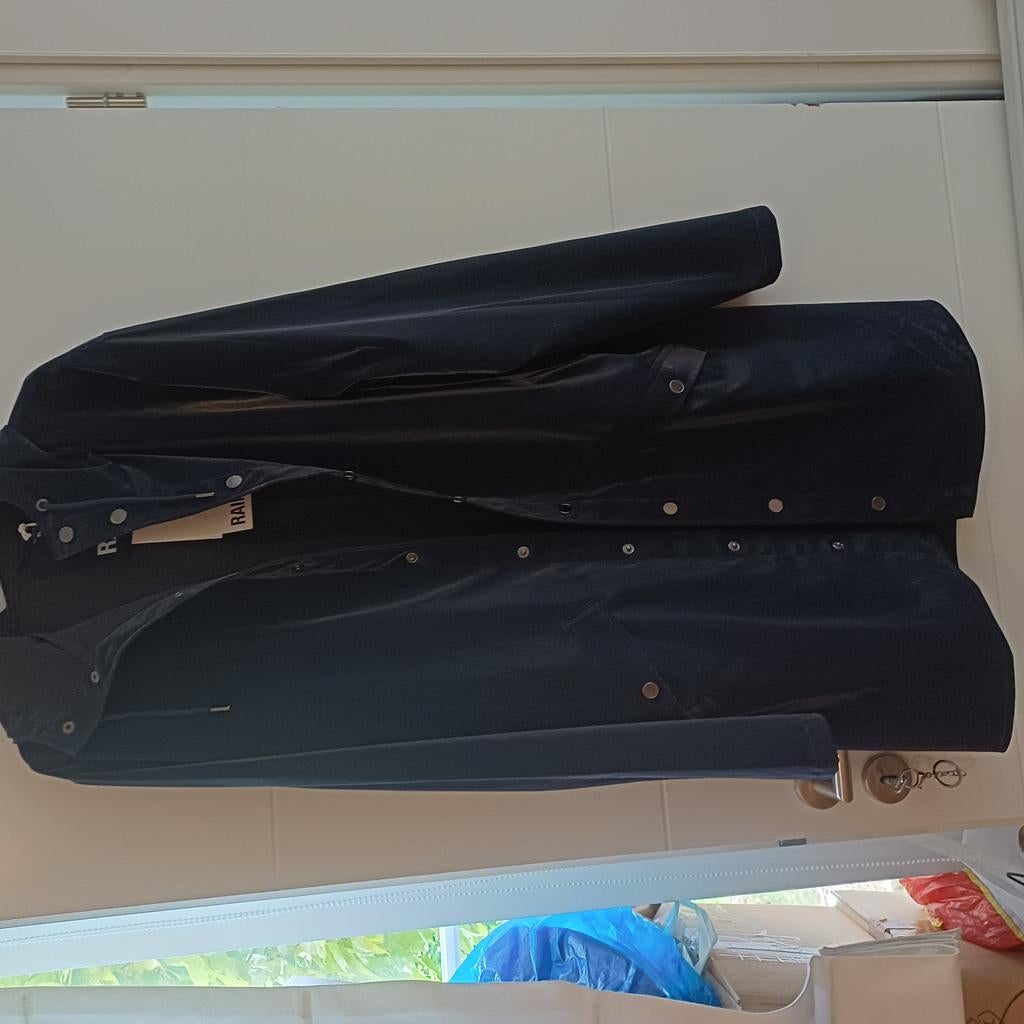 Imper noir bleu brillant RAINS, Vêtements | Femmes, Enlèvement ou Envoi, Neuf, Bleu