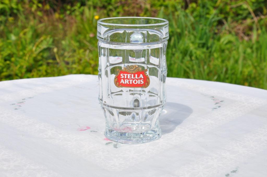 chope en verre stella artois 1/2 litre, Collections, Enlèvement ou Envoi, Comme neuf, Chope(s), Stella Artois