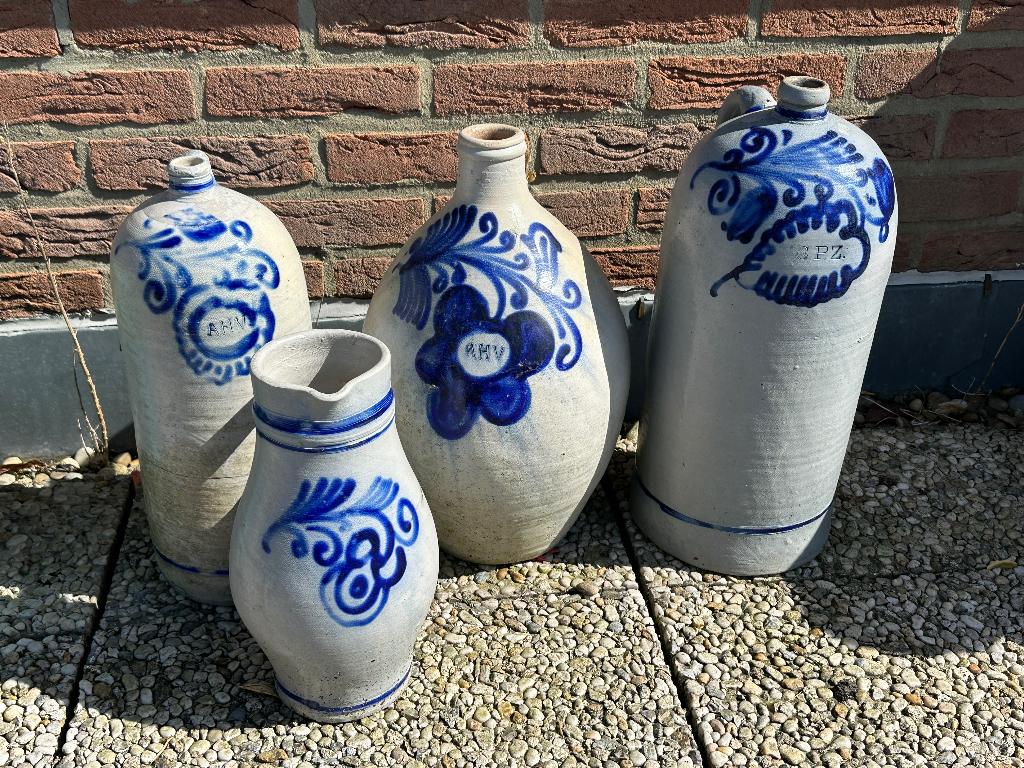 Cruches anciennes en grès d'Alsace (lot de 4), Antiquités & Art, Antiquités | Céramique & Poterie, Enlèvement