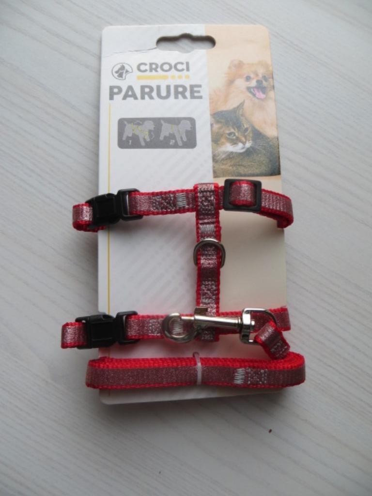 Kattenharnas met leiband - Croci Parure -nieuw- harnas hond, Dieren en Toebehoren, Ophalen of Verzenden, Nieuw