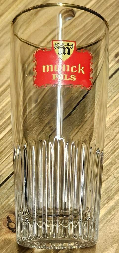 Verre à bière Muynck Lager, Collections, Verres & Petits Verres, Comme neuf, Verre à bière, Enlèvement ou Envoi