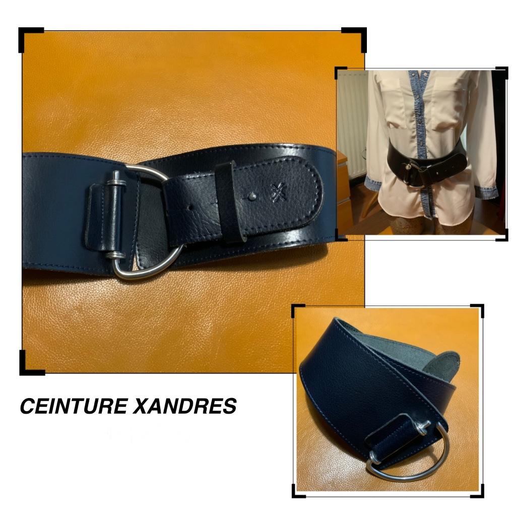 Magnifique ceinture large Xandres, Cuir véritable, Enlèvement ou Envoi, Comme neuf, Ceinture