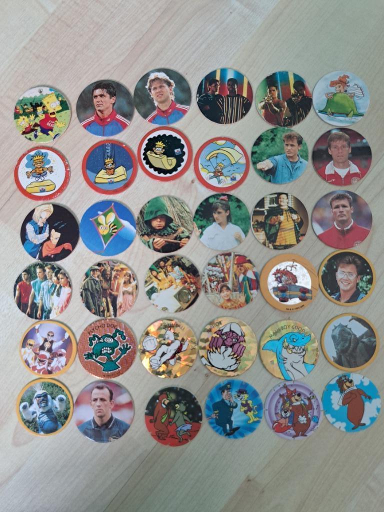 Flippo pog, flippos, skippies, trickers, petten, enz..., Ophalen