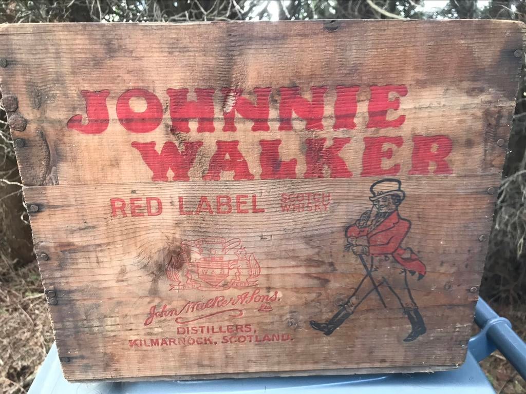 johnnie walker red label krat, Verzamelen, Ophalen