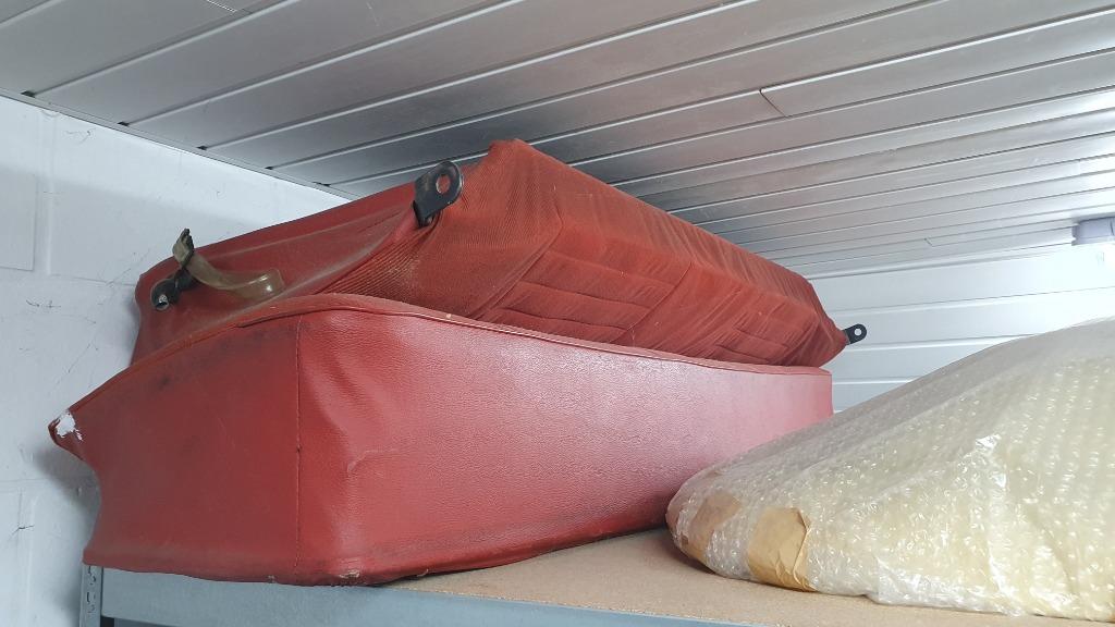 Banquette arrière VW Coccinelle 1303 — tissu rouge, Enlèvement, Utilisé, Volkswagen
