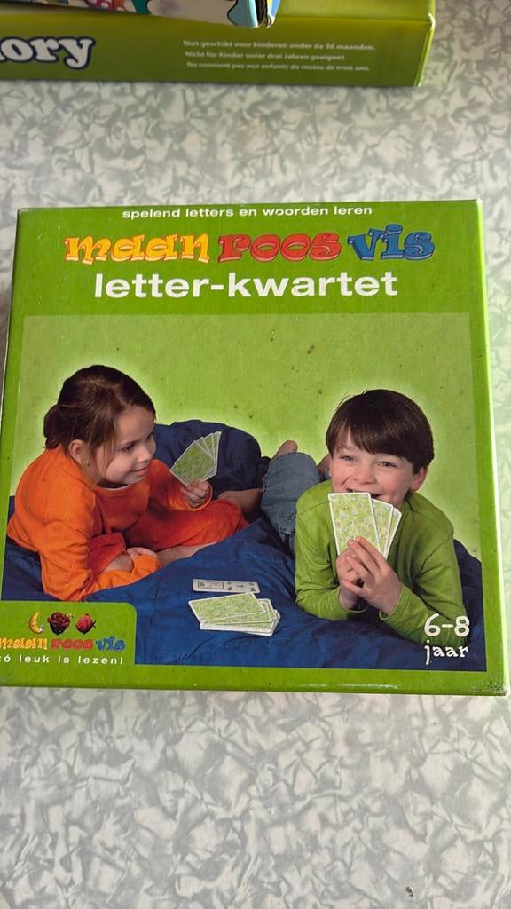 Maan roos vis: letter-kwartet, Kinderen en Baby's, Ophalen of Verzenden