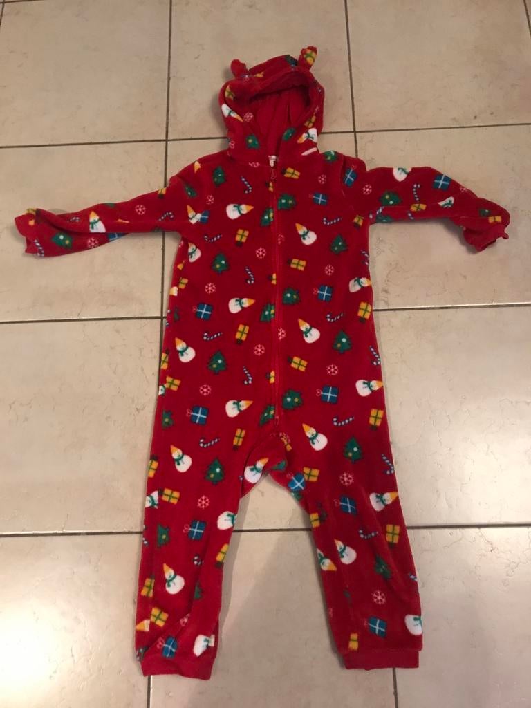 Kerst-onesie maat 128, Ophalen of Verzenden, Gebruikt