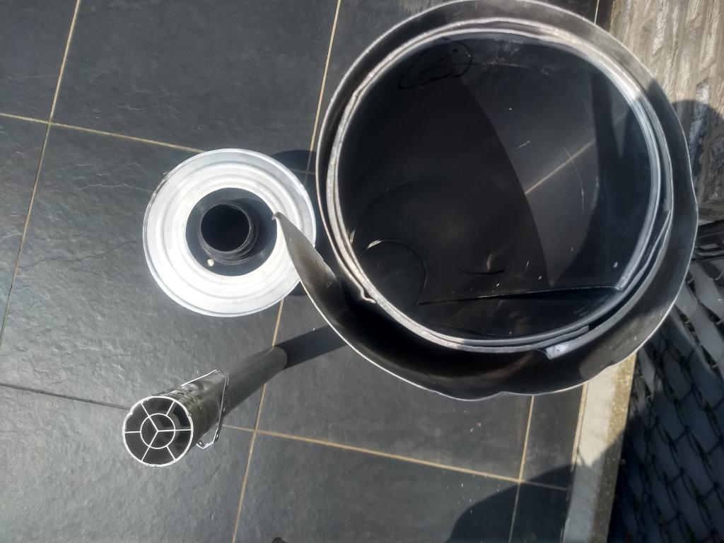 Aluminium schouwbuizen 3 x 1 m hoogte + hulpstukken, Ophalen of Verzenden, Zo goed als nieuw, Afzuiger