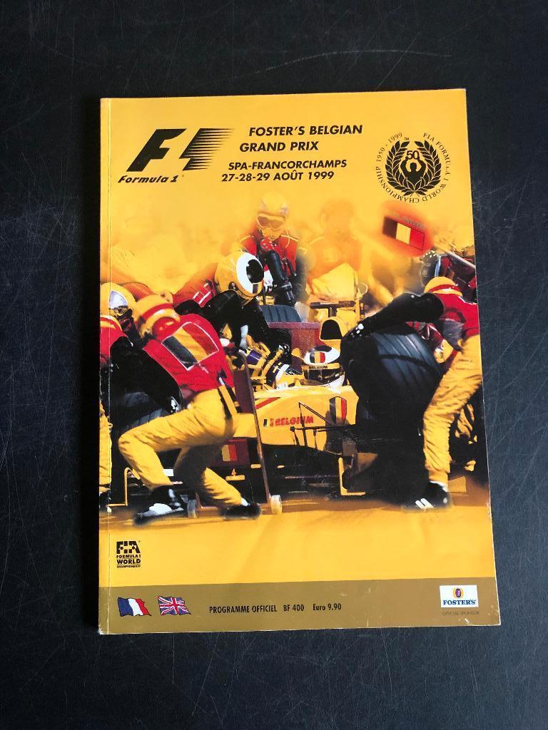 programme 1999 Belgian Grand Prix Spa Francorchamps, Enlèvement ou Envoi