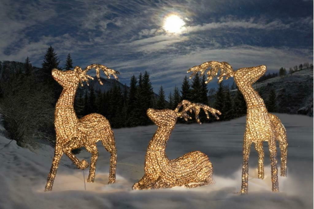 Kerstverlichting Exclusief Led Rendier Glasoptiek. 400 Led's, Diversen, Verzenden, Nieuw