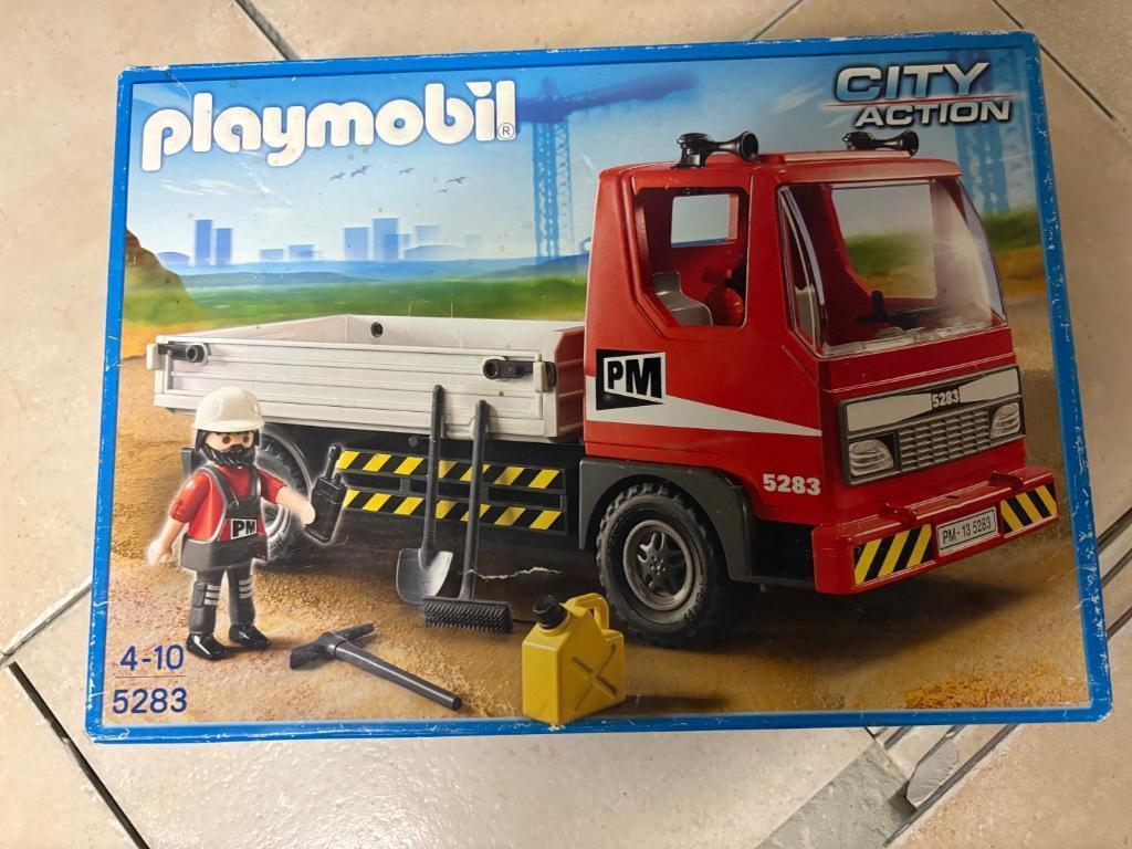 Playmobil vrachtwagen met oplegger, Kinderen en Baby's, Speelgoed | Playmobil, Ophalen, Gebruikt