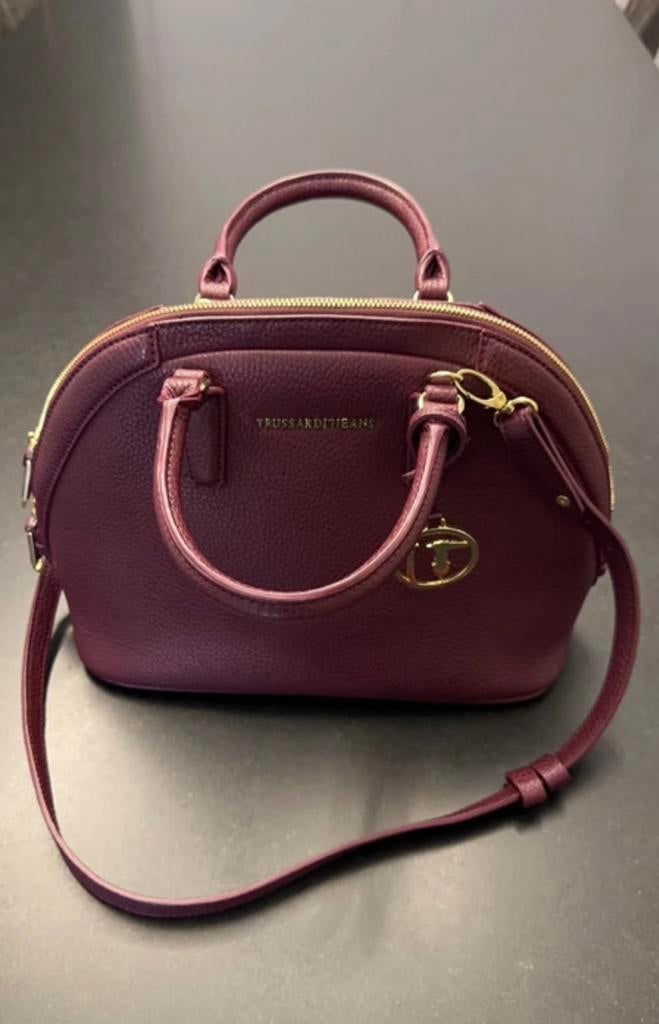 Sac à main Trussardi Jeans bordeaux, Comme neuf