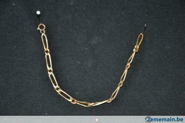 §bracelet plaque or, Ophalen of Verzenden, Gebruikt