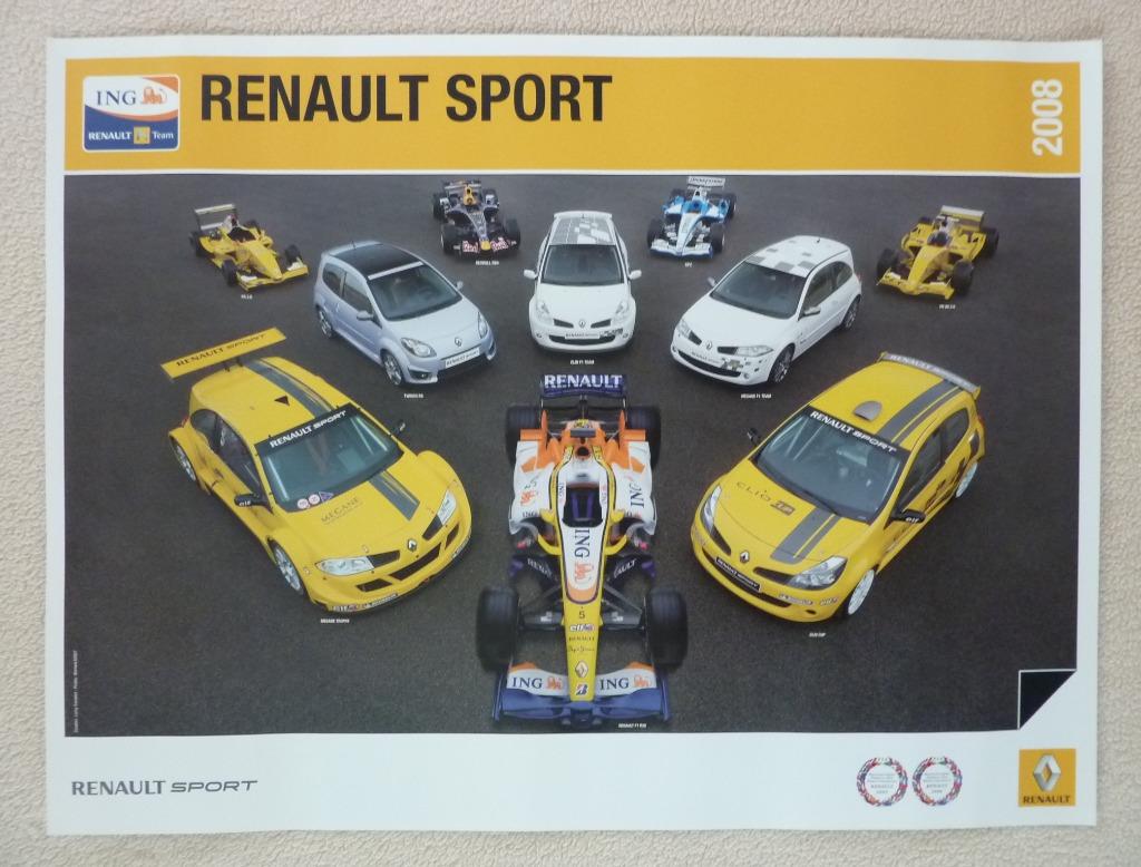 Poster ING Renault Sport Team, Verzamelen, Ophalen of Verzenden, Nieuw, Formule 1