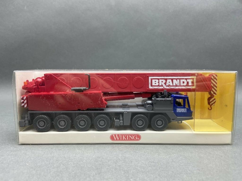 Camion Grue Géante GROVE BRANDT 1/87 HO WIKING Neuf + Boite, Enlèvement ou Envoi, Neuf, Grue, Tracteur ou Agricole, Wiking